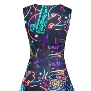 Disney Parks-Cars Land Neon Lights Sign Dress w/ Pockets– Size S